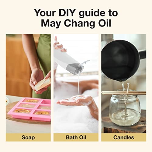 Kukka May Chang Essential Oil For Diffuser - Natural Aroma Therapeutic Grade May Chang Oil For Skin, Soap Making, Fragrance, Herbaceous & Citrusy Scent (0.34 Fl Oz X 2) #TOP6