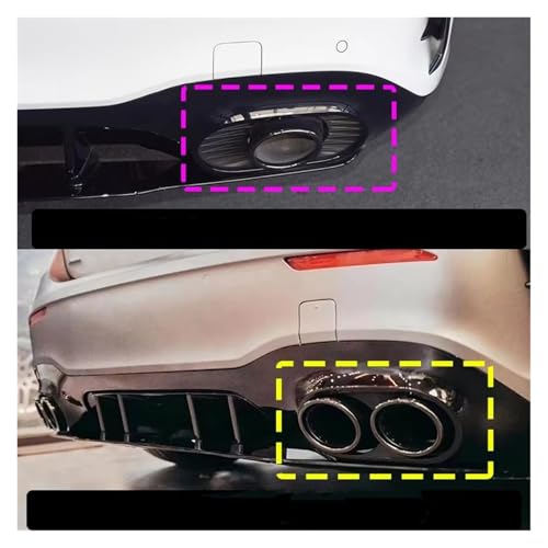 Embouts d'échappement de haute qualité pour Benz A45S noir