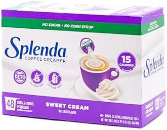 SPLENDA Single Serve Coffee Creamer Cups, Sugar Free Sweet Cream, 48 Count