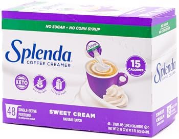 SPLENDA Coffee Creamer Cups, Sugar Free Sweet Cream, 48 Count