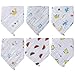 SOIMISS6 pcs Absorbent l'eau Coton Bavoir Belle Infantile Bavoir Mignon salive Serviette déjeuner Bavoirs d'alimentation pour bébé Nouveau-né (Style Mixte)