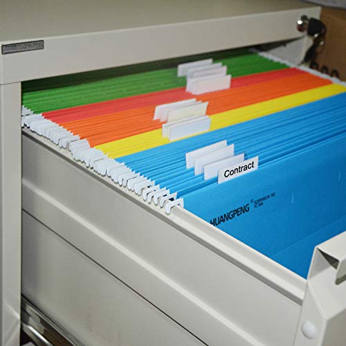 Snapklik.com : 100 Packs Hanging File Folder Tabs And Inserts 2” Clear ...