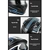 Motorbike Open Face Bluetooth Helmet, Retro Adult Jet Motorcycle Helmet, DOT Approved Anti-Fog Dual Visor Bluetooth Helmet, Flip-Up Motorcycle Modular Helmet