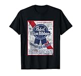 Pabst Blue Ribbon Distressed Beer Can Original Label T-Shirt