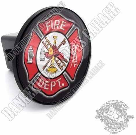 Class 3 Tow Hitch Receiver Cover Insert Plug for Truck & SUV for FIRE Fighter DEPT Model-PYT-8888-3701