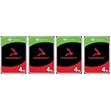 Seagate IronWolf SATA III 3.5' Internal NAS Hard Drive, 5400 RPM - 4TB, 4-Pack