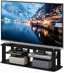 Furinno Nelly TV Stand, Centre de divertissement, TV Console pour TV jusqu'à 50 Inch, pour salon, chambre, noir