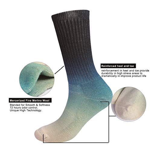 Image of EnerWear 4 Pack Women's Merino Wool Outdoor Hiking Trail Crew Sock