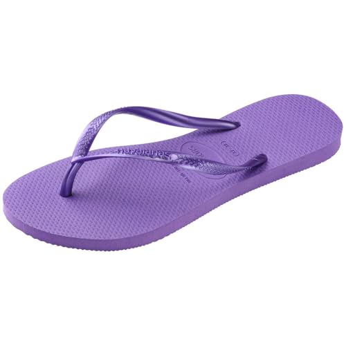Havaianas Kids Slim Flip Flops - Kids' Summer Sandals for Girls - Dark Purple, 13C/1Y Little Kid