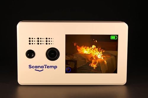 ScanaTemp AI Thermal Flame & Heat Detector for EV Charging, E-Bike Battery, and Garage Safety | Advanced Sound Monitor System