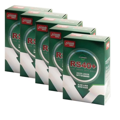 DHS Sports RS40 WTT 3 Star Table Tennis Ball - PCR Recycled Material, Official WTT Ball, ITTF Approved, Tournament Use, Seamed 40mm Ball, 30 Balls