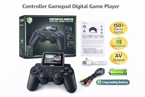 Image of S10 Video Game Retro Friendly Competition Gamepad 520 in 1 Handheld Video Games for Kids Includes Action-Adventure Sports & Racing More, Long-Lasting Battery