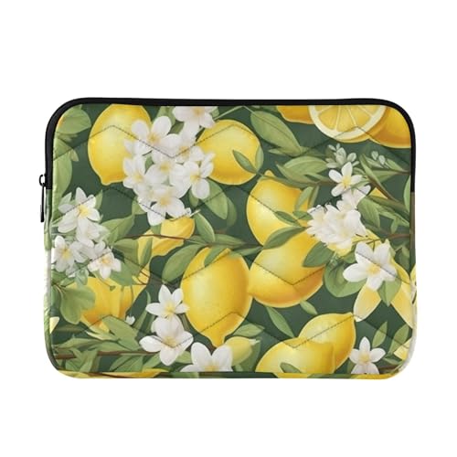 Funda para portátil 13-14 pulgadas impermeable con patrón limón