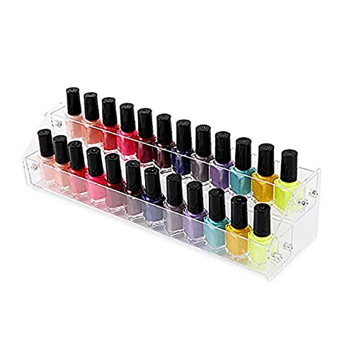 Organiseur de vernis à ongles, support de vernis à ongles en acrylique, support de rangement pour rouge à lèvres, support de présentation à 2 niveaux pour coiffeuse, salle de bain, commode Cover
