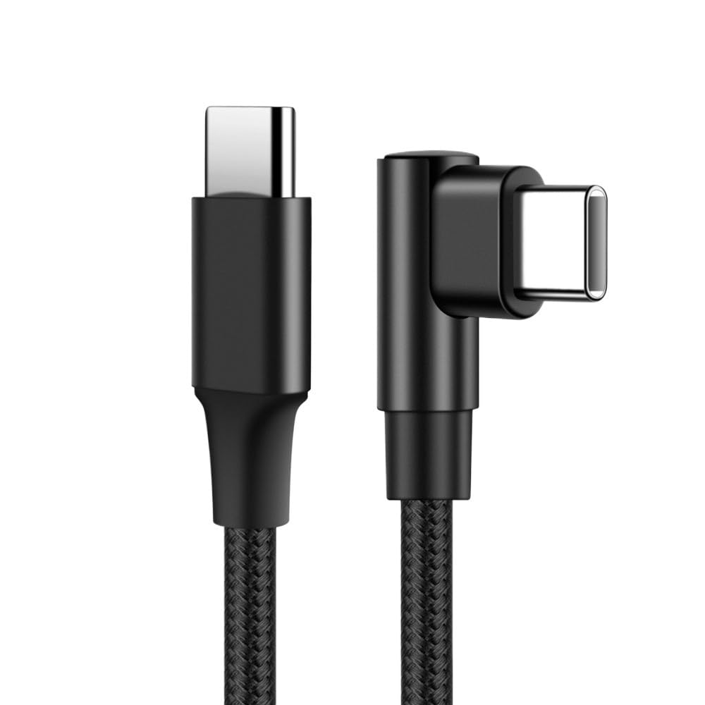 Kabel USB typu C do USB C 60 W kąt 90 stopni do przewodu typu C (0,5 m)