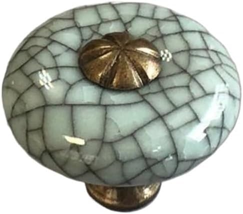 PAQWTYB Pulls, Hand Made Ceramic Knobs for Wardrobe Cabinet Door Drawer