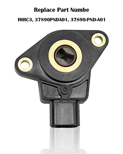 Image of Intake Manifold Runner Control Valve Fit for Honda CRV Acura RSX CSX | 2002-2006 Models, TPS Throttle Position Sensor Replace IMRC3 37890PNDA01 37890-PND-A01, Black