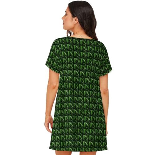 Chemise de nuit fraîcheur imprimé bananier pour un réveil doux