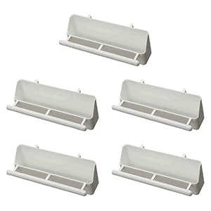 Pet Ting 17,5 cm comedero de Color Blanco con percas – Comedero de pájaros – Parrot – Finch – Canarias – Budgie – Parrot ect (Pack de 1)