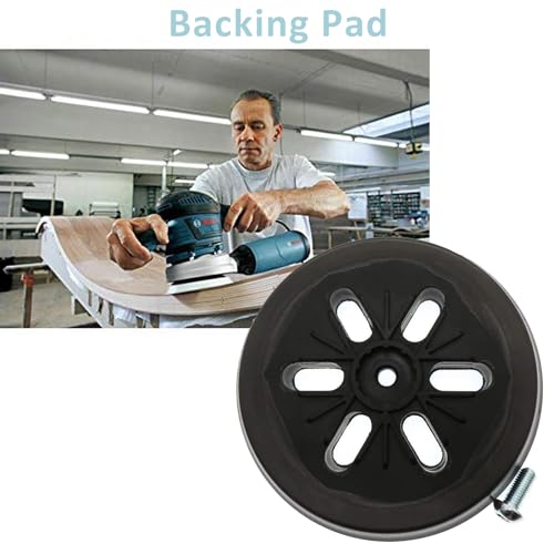 Miniatura 2 de Plato De Lija De 150mm Con Hook Y Loop Compatible Con Bosch Gex 150, Gex 150 Ac Y Gex 150 Turbo Lijadoras Orbitales Por Poweka