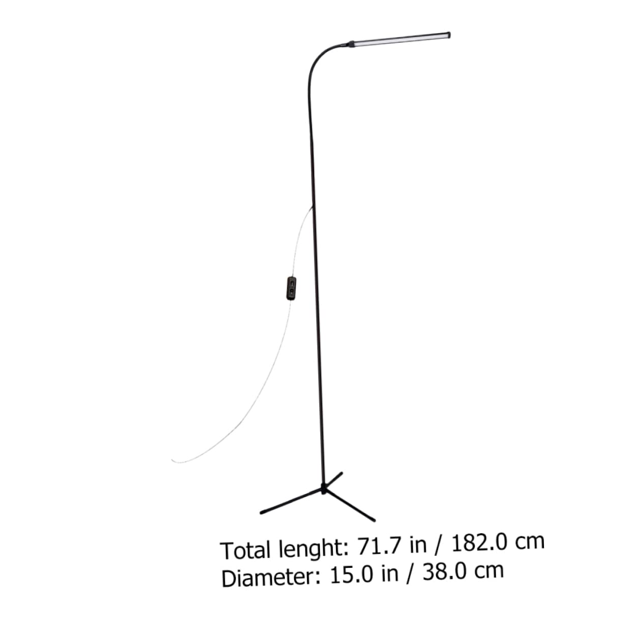 Angoily Piantana LED da Lettura Dimmerabile con Clip, Luce senza Sfarfallio e Antiriflesso, Braccio in Alluminio e Ferro per Camera da Letto