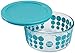 Pyrex 100 4 Cup 100th Anniversary Turquoise Dot Storage Dish