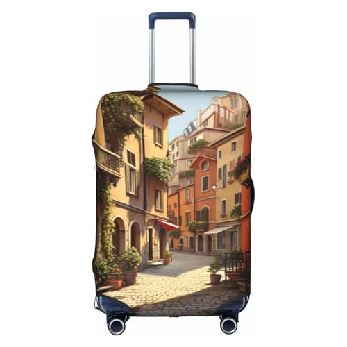 BREAUX Italian Street print Luggage Protective Covers Luggage Sleeves Luggage Decorative Covers, Zip Luggage Covers