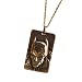 Elbenwald Batman The Dark Knight - Bronze Relief Anhänger inkl Kette, edler DC Fan Schmuck