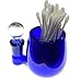 Blue Empty Belly ISO Glass Dab Station Cotton Swab Q-Tip Holder/Alcohol 2.75