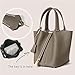 Women's Fashionable Plain Color Leather Bag, Casual Versatile Handbag with Lock Design, Trendy All-match Handbag (Black)