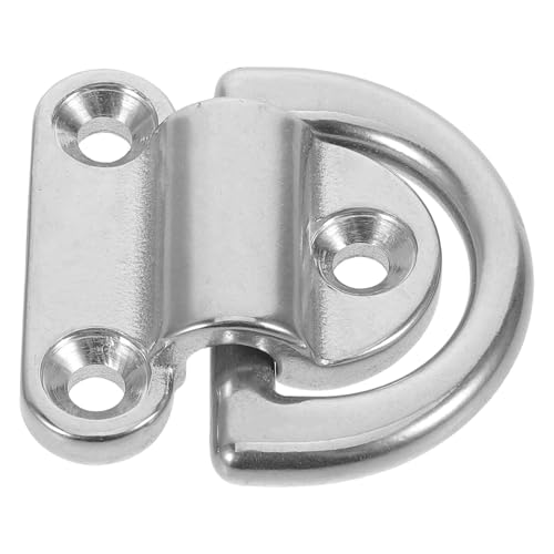 PENIKOKO Heavy Duty Stainless Steel D-ring Anchor for Boat Deck Tie Down Weather-resistant Hardware Pad Eye for Kayak Trailer Cargo Hook Bracket Rv and Truck Load Securing