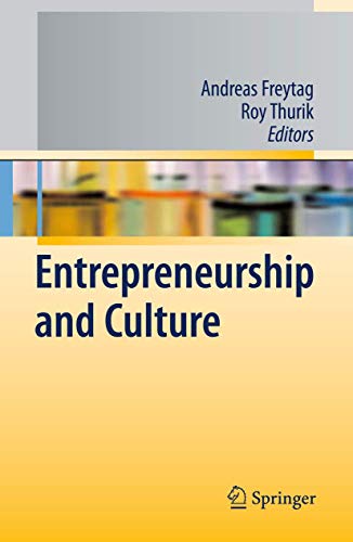 Entrepreneurship and Culture 3642425593 Book Cover