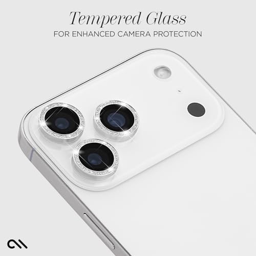 Case-Mate Camera Lens Protector with Aluminum Twinkle Rings for iPhone 17 Pro Max/iPhone 17 Pro - Double Tempered Glass, Anti-Scratch - Ultra HD View with Night Shooting, Case Friendly, Easy Install by Case-Mate - Image 5