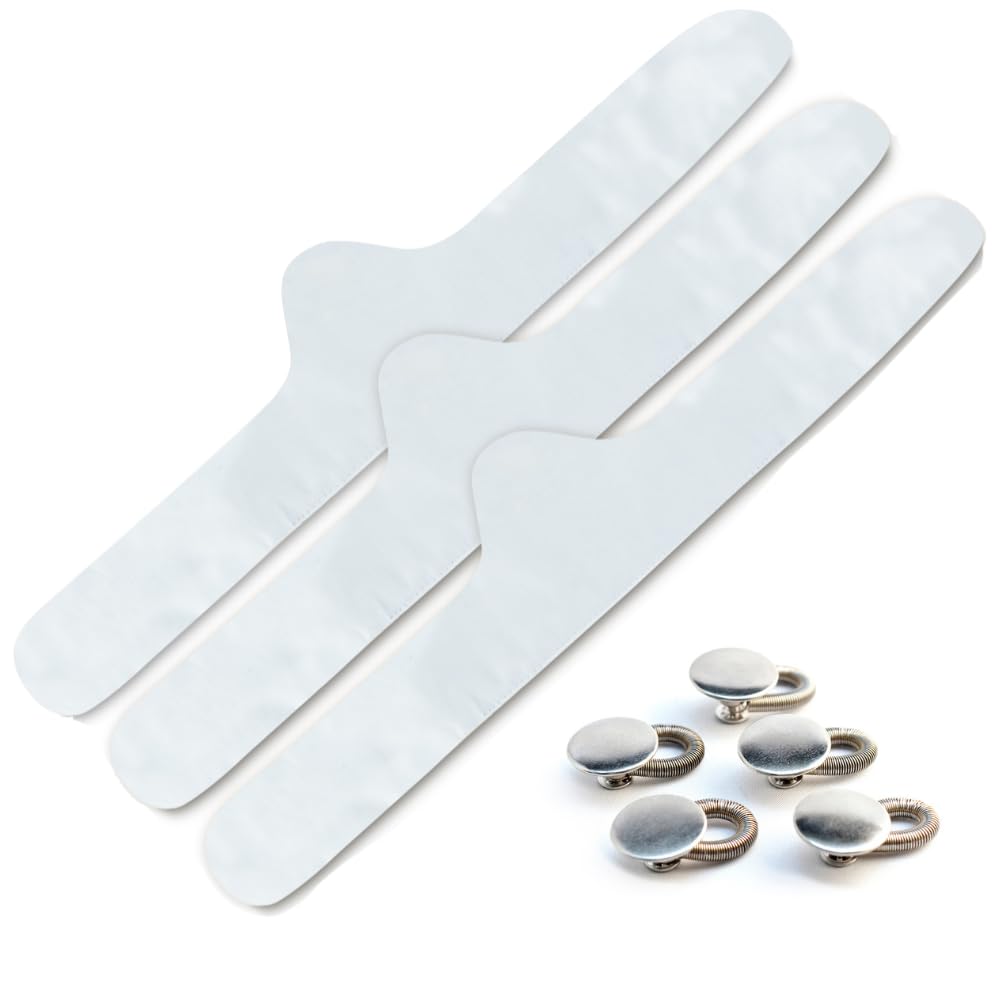 more of me to love Bamboo Bra Liner 3-Pack X-Large White and Spring Button Pant Extender 5-Pack-picture-16