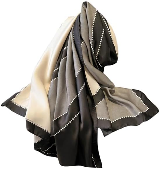 Trillion London® Spring Collection Silk Scarf - Silk Neck Scarf For Women - Ladies Lightweight Scarves Shawl Wraps 70" x 35"