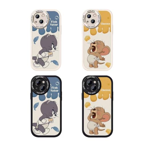 LYLIDIA トムとジェリー iPhone13mini 用 ケース トムとジェリー iPhone13mini シリコン スマホケース さらさら手触り 傷付き防止 超軽量 全面保護