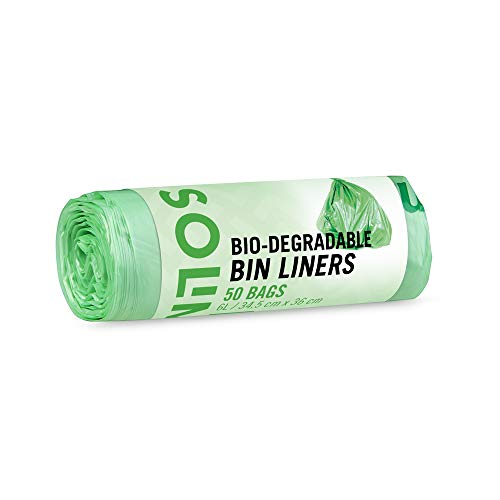 Biologisch abbaubare Müllbeutel von Solimo, 6 Liter, 3 Rollen