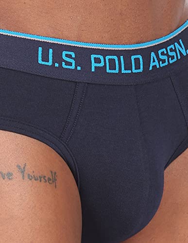 Image of U.S. Polo Assn. Mens Cotton Coolmax Solid I706 Briefs - Pack of 1