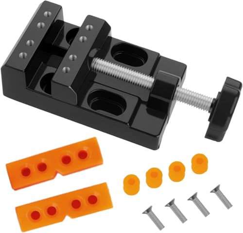 万力 卓上 バイス 最大開口幅54mm 小型 卓上 テーブル 簡単取付 穴あけ DIY ジュエリー制作 金属加工用 精密作業用 固定 加工のサムネイル