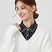 Luxshiny Detachable Faux Shirt Collar for Women, Fake Collar Breathable Removable, Blouse and Leisure Shirt Styling Accessory Black