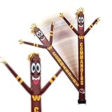 Sporticulture NFL Football Washington Commanders Wacky Waving Inflatable Tube Guy with LED Lights & Built-in Blower Air Wacky Dancers NFL Inflatable Tube Man Crazy Sports Fan Outdoor Party Decoration