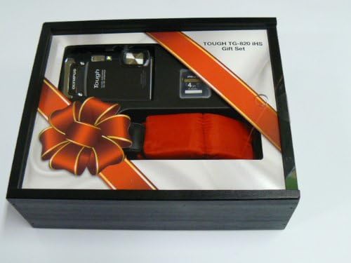 Olympus TG-820 Digital Camera (Black) Gift Set Bundle with 4GB Memory Card + Float Strap