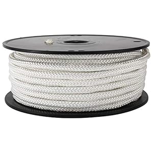 Artilife Flag Pole Rope 100 ft,5/16″(8mm) x 100 FT(30m) Wire Center Flagpole Rope,5/16 Flag Pole Rope Braided Polyester Line with Steel Center Marine Grade Flag Pole Halyard Rope