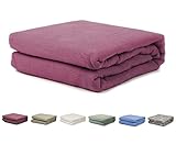 Homelux 100% Cotton Thermal Hospital/Home Twin Size Blanket - Raspberry Color