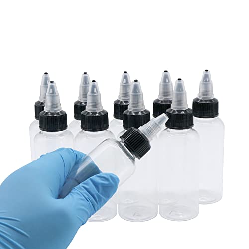 Ldpe Plastic Extruded Liquid Bottle,Squeeze Bottle,Dropper ,Dispensing Bottle,10 Pcs 1 Oz Bottles,Laboratory Wash Bottle,Drip Bottle,Tattoo Ink,Watercolor Pigment Bottle, Ink Discharge Bottle(30Ml) #TOP5