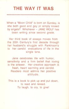 Paperback The Way it Was Book