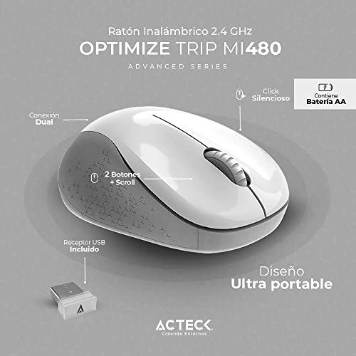 Accesorios De Computadoras, Personal Computer mouse acteck inalambrico Marca ACTECK (2)