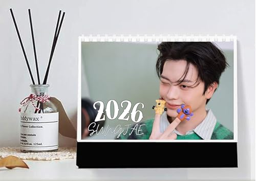 BTOB ソンジェ 日本仕様 2026年 卓上カレンダー A5サイズ 書き込み可能 祝日記載あり 韓国グッズ 韓国ドラマ 鬼宮 ユクソンジェのサムネイル