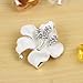 Merdia Broche para mujer, diseño de flores con cristal de color blanco,...