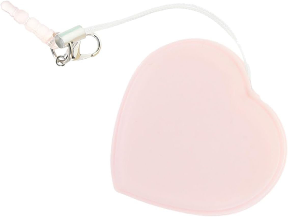 Heart Shaped Macaron Screen Cleaner Pendant for Eyeglasses Pink